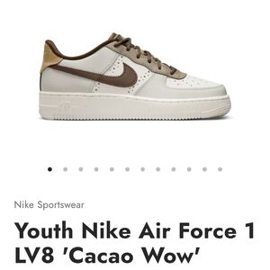 Nike Air Cream and Brown Sneakers